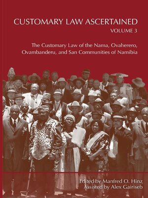 cover image of Customary Law Ascertained Volume 3